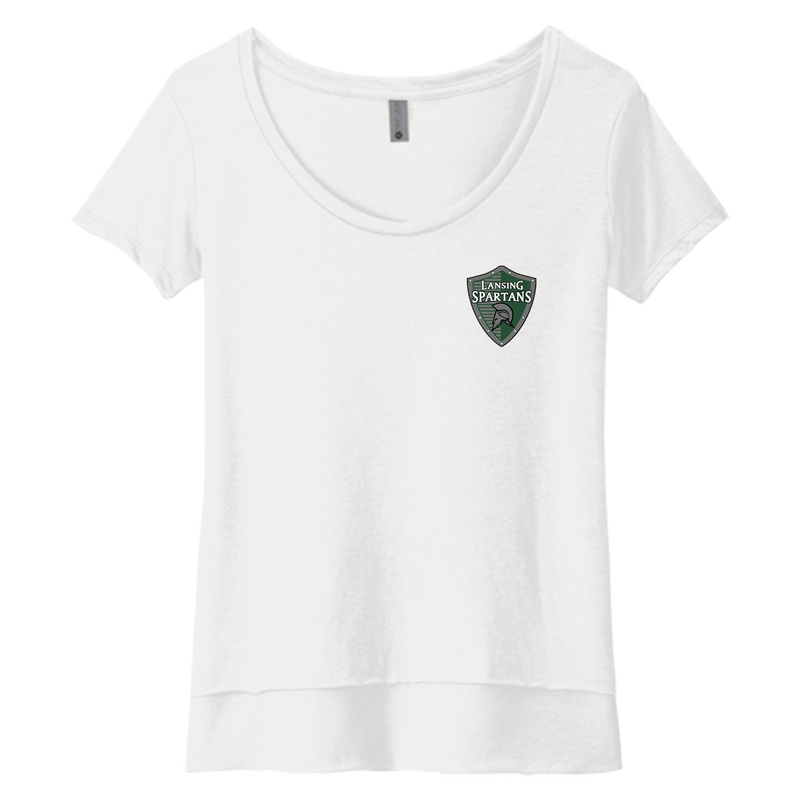 Lansing Spartans Womens Festival Scoop Neck Tee