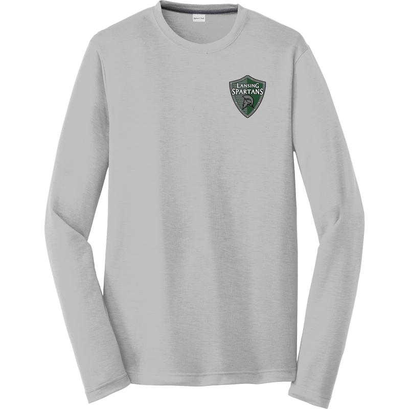 Lansing Spartans Long Sleeve PosiCharge Competitor Cotton Touch Tee