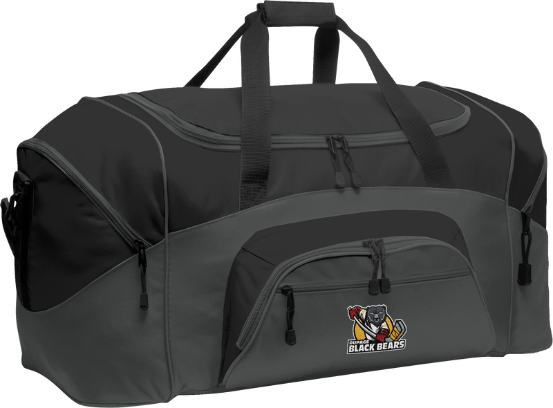 Dupage Black Bears Standard Colorblock Sport Duffel