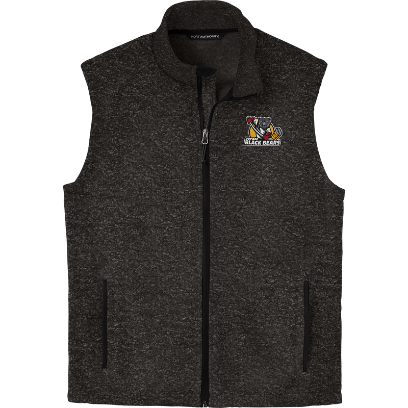 Dupage Black Bears Sweater Fleece Vest