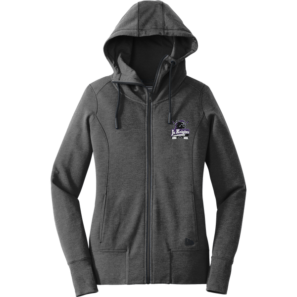 Old Bridge Jr. Knights New Era Ladies Tri-Blend Fleece Full-Zip Hoodie