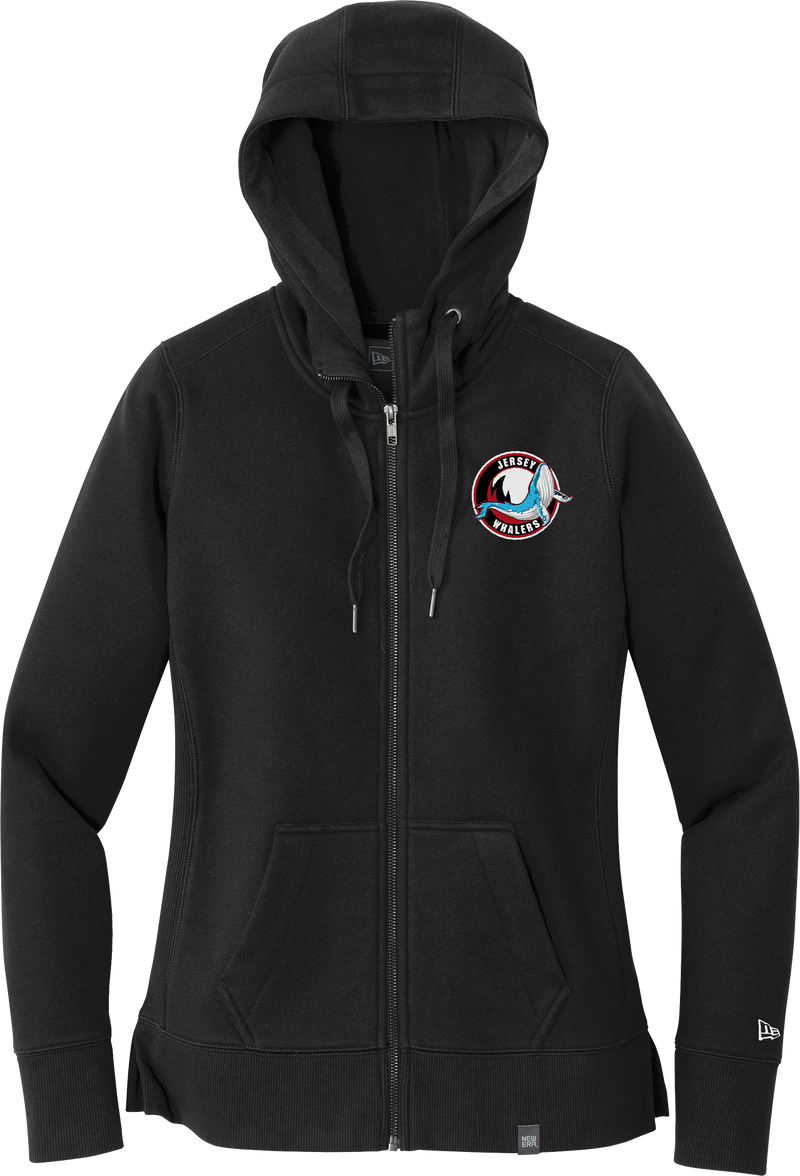 Jersey Shore Whalers New Era Ladies French Terry Full-Zip Hoodie