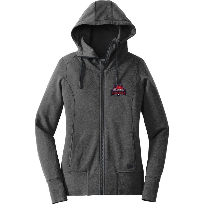 Philadelphia Resistance New Era Ladies Tri-Blend Fleece Full-Zip Hoodie