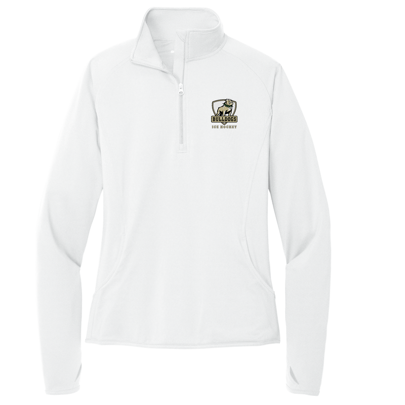 HVM Bulldogs Ladies Sport-Wick Stretch 1/4-Zip Pullover