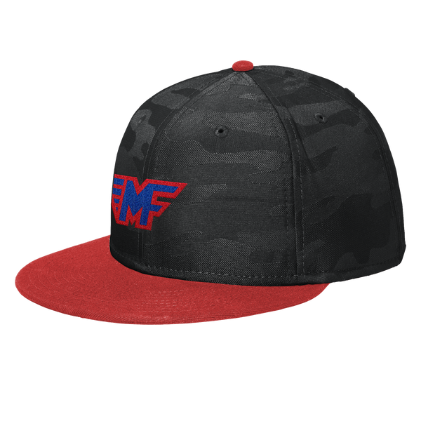 Mid-Fairfield New Era Camo Flat Bill Snapback Cap