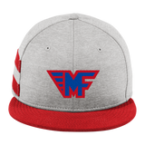 Mid-Fairfield New Era Shadow Heather Striped Flat Bill Snapback Cap