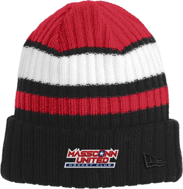 Mass Conn United New Era Ribbed Tailgate Beanie