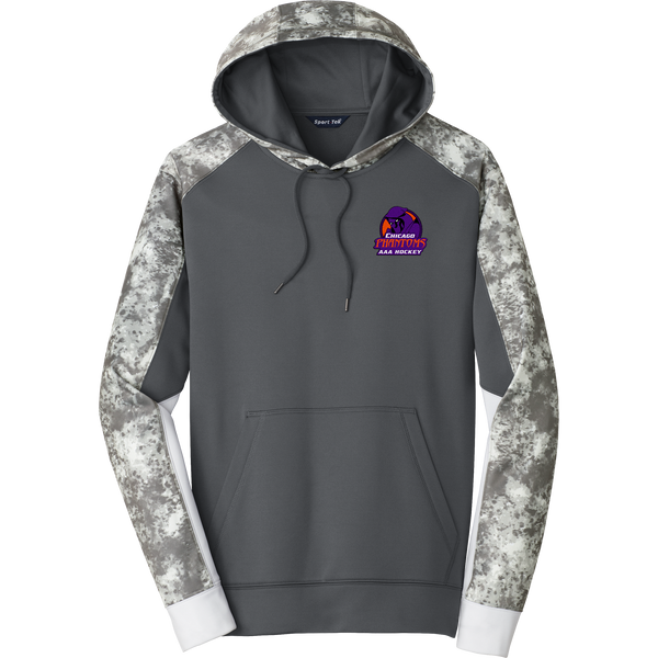 Chicago Phantoms Sport-Wick Mineral Freeze Fleece Colorblock Hooded Pullover