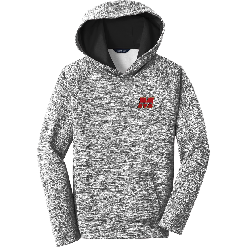 Team Maryland Youth PosiCharge Electric Heather Fleece Hooded Pullover