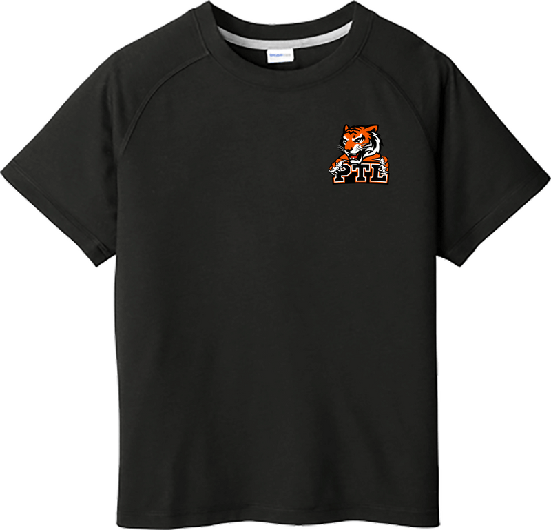 Princeton Tiger Lilies Youth PosiCharge  Tri-Blend Wicking Raglan Tee