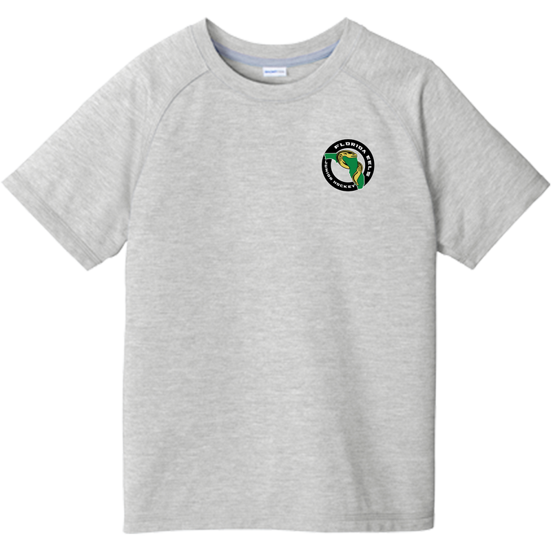 Florida Eels Youth PosiCharge Tri-Blend Wicking Raglan Tee