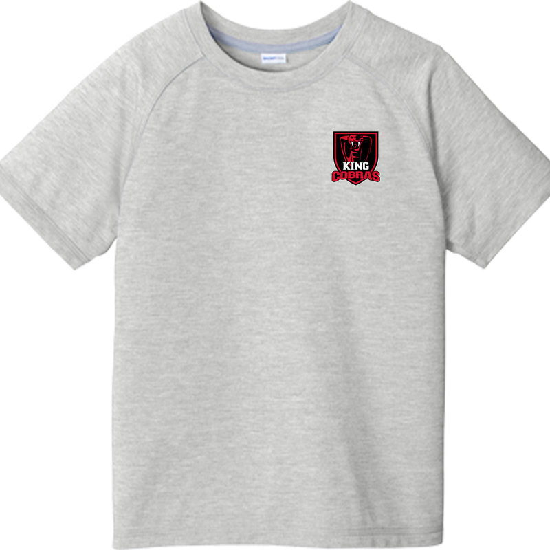 King Cobras Youth PosiCharge  Tri-Blend Wicking Raglan Tee